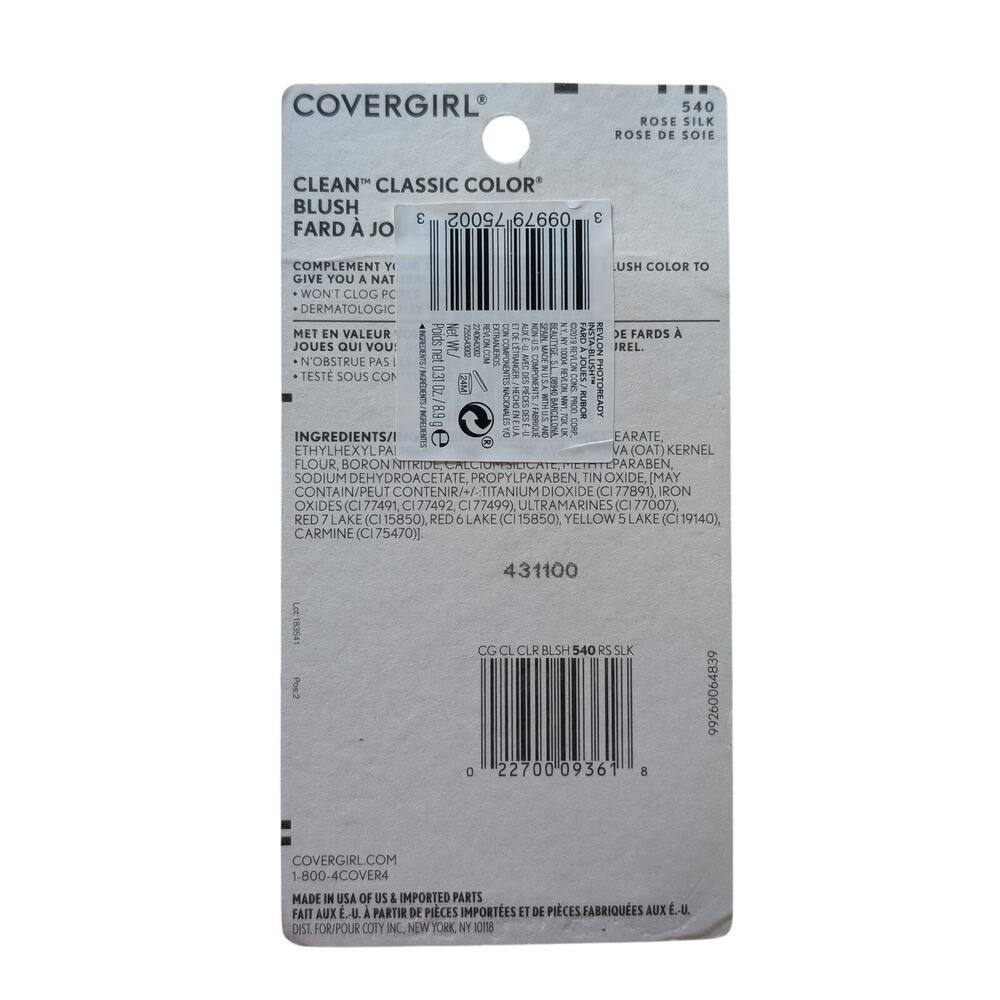 Covergirl Blush Rose Silk 604 Clean Classic Makeup - Picture 2 of 4